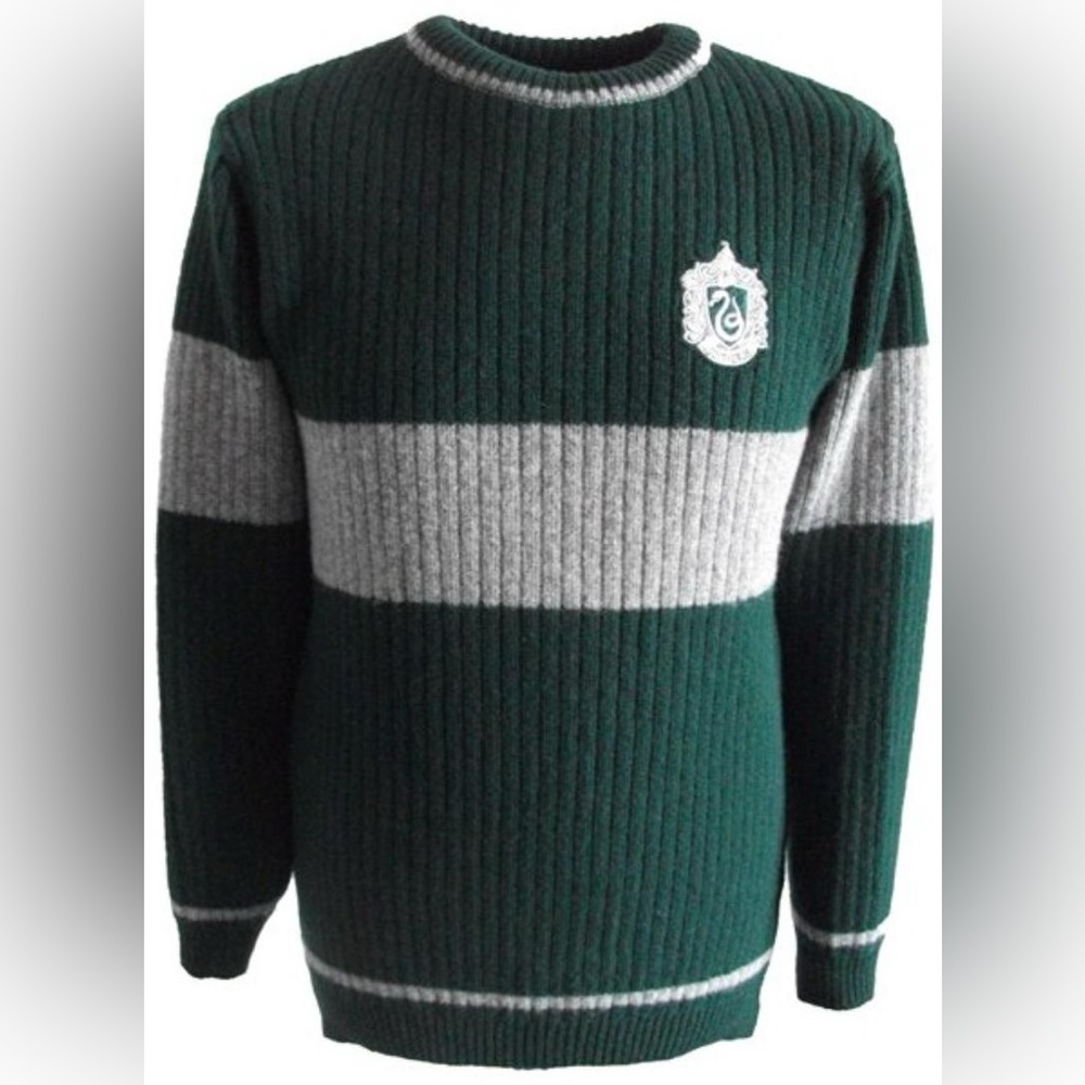 Harry Potter Slytherin Quidditch Sweater Lambswool